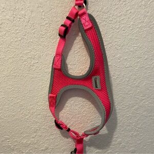 COASTAL “Dog Collar/Vest” Size XS Bright Pink w/Gray Trim Adjustable Straps NWOT